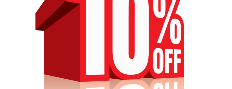 10 percent off discount sale icon 1